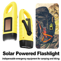 Portable Hand Crank Dynamo Led Lights Flashlight Torch Light Rechargeable Multi-function Solar Powered Lantern Camping Emergency