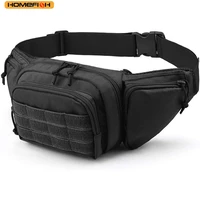 HOMEFISH Tactical Waist Pack Outdoor Hiking Waist Bag Sports Functional Bag Cycling Bag Bum Bag Multi-functional Tool Shoulder