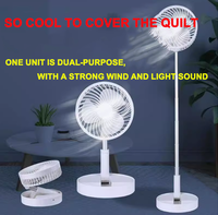 free adjustment telescopic fan charging model foldable portable mini electric fan dormitory outdoor activity fan   USB