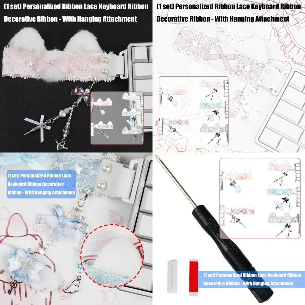 

Decorative Soft Fabric Trim Ribbon For Keyset Individualization Dust Resistant Plan