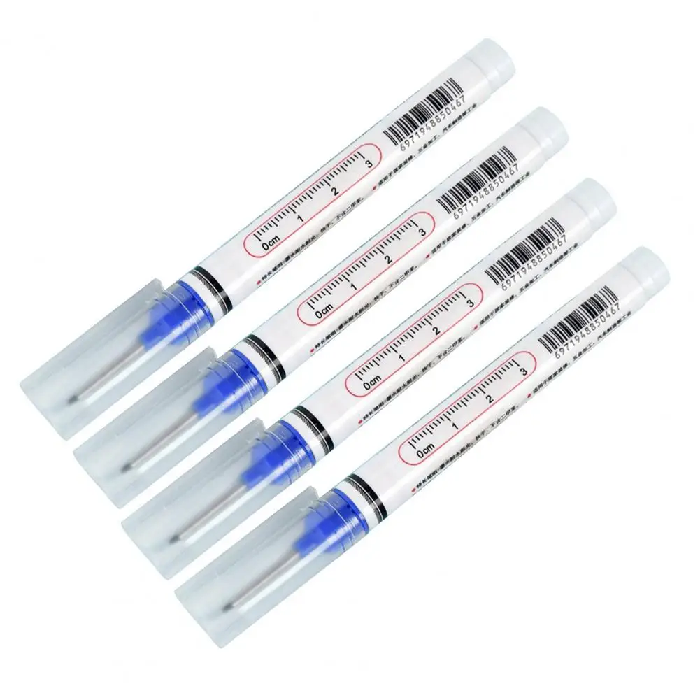 4 個ロングヘッド深穴マーカーペン 20 ミリメートルロングノーズマーカーカラフルな大工ペン建設浴室木工 기호펜