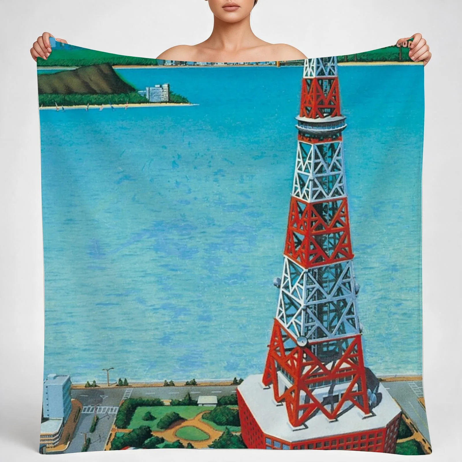 MASAYOSHI TAKANAKA - CAN I SING? Throw Blanket couch cozy soft plush fuzzy picnic outdoor blanket