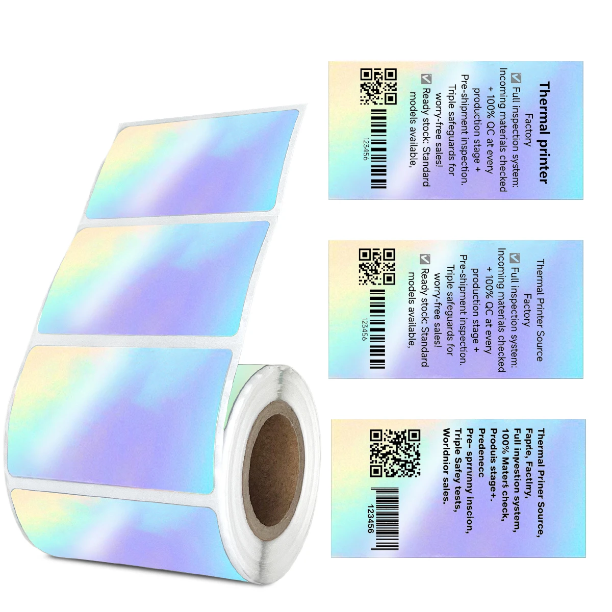 Impresora de etiquetas, pegatina láser, papel autoadhesivo, 500 Uds., 57x32mm, impermeable, resistente al desgarro, reemplazo para oficina, cocina, escuela