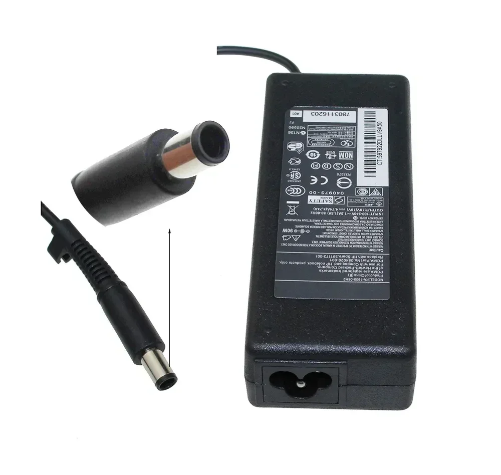 19V 4.74A 7.4x5.0mm Adattatore di Alimentazione Notebook Alimentazione Per HP 63955-001 609940-001 PPP012H-S Pavilion Dv4 Dv5 G4 G6 G7 Caricatore di CA