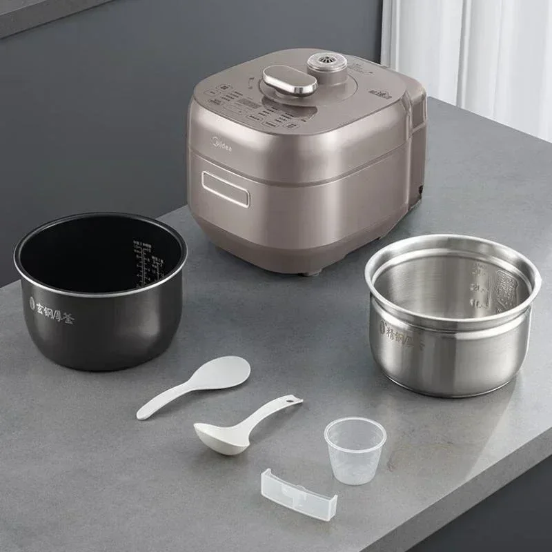 ميديا طنجرة الضغط 8 دقائق الطبخ السريع 5L جهاز طهي الأرز IH قوة شرسة 1600 واط التحكم باللمس طباخ كهربائي 2 الأواني الداخلية 220 فولت