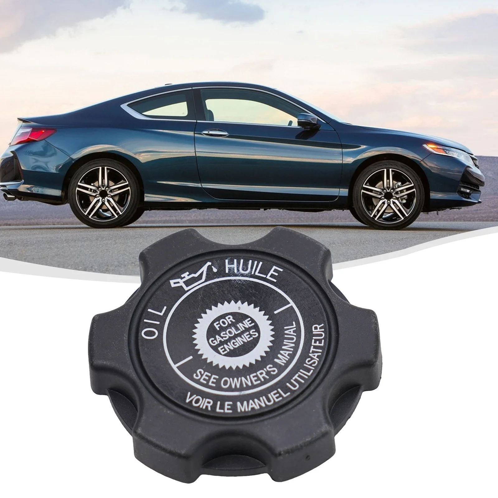 Oil Filler Cap Engine Oil Cap Plastic Exterior Parts For CIVIC For CRX 15610-P2A-000 15610P2A000 Car High Quality For Honda