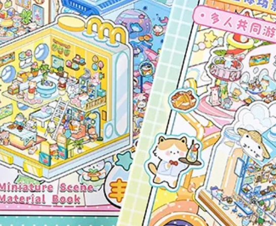 

20 предложений/книга, тема шинуазри, пейзаж, игрушка «сделай сам», игра, наклейка, альбом, книга, фестиваль, подарок на день рождения, подарок для ребенка, девочки ﻿