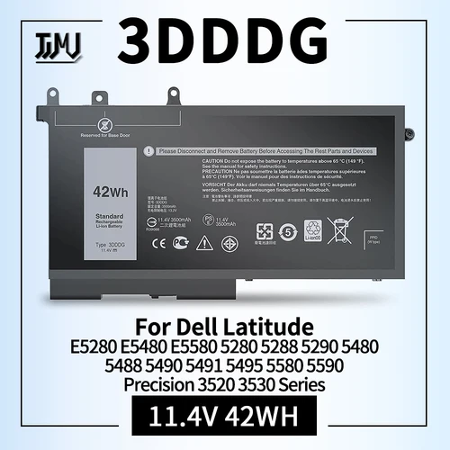 Batería 3DDDG para Dell Latitude E5280 E5480 E5580 5280 5288 5290 5480 5488 5490 5491 5495 5580 5590 Precision 3520 3530 45N3J