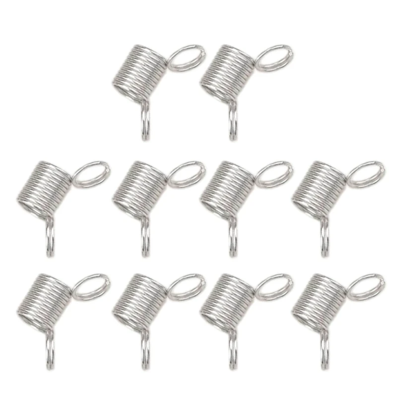 10 Pcs Beads Stopper Mini Spring Clamps Creative Bead Wire Ends Jewelry Making Tool for DIY Handmade Bracelets Necklace X3UD