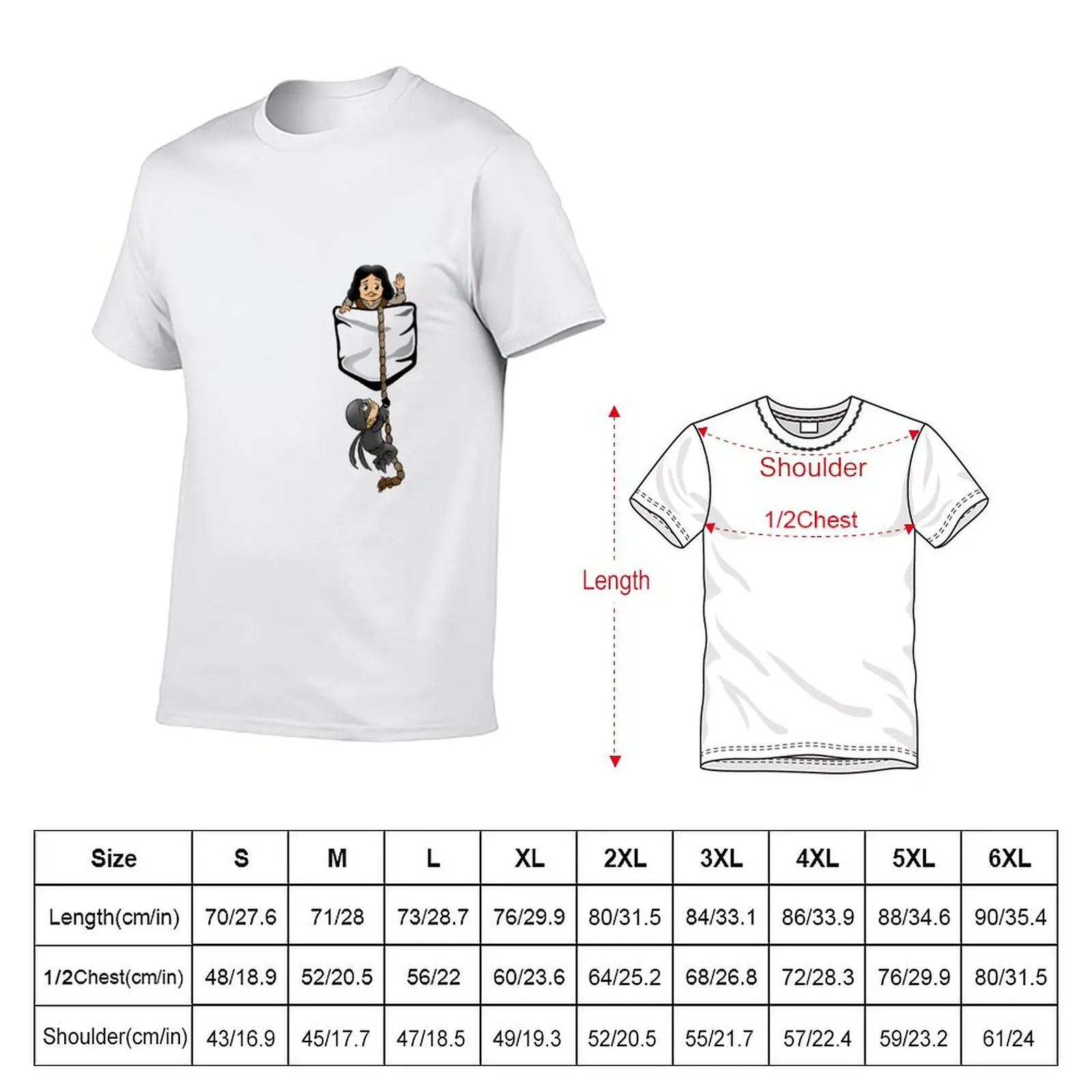 Dread Pocket Roberts T-Shirt Plus Size Quick Dry Sports Tee