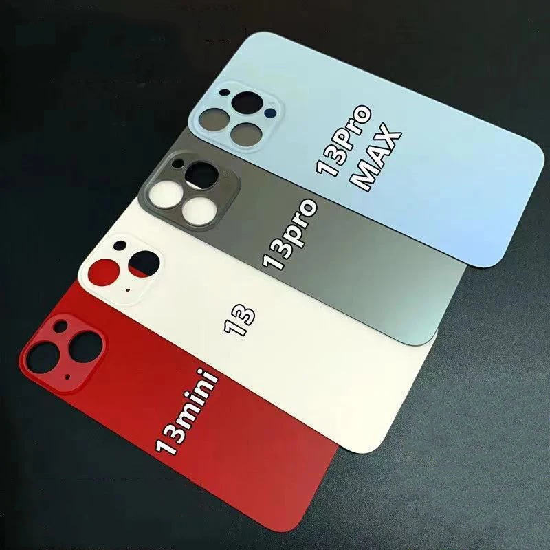 

Big Hole Back Glass For iPhone 13 13 Pro Max Back Side Cover 13Pro Max Rear Door Housing Backcover Replacement