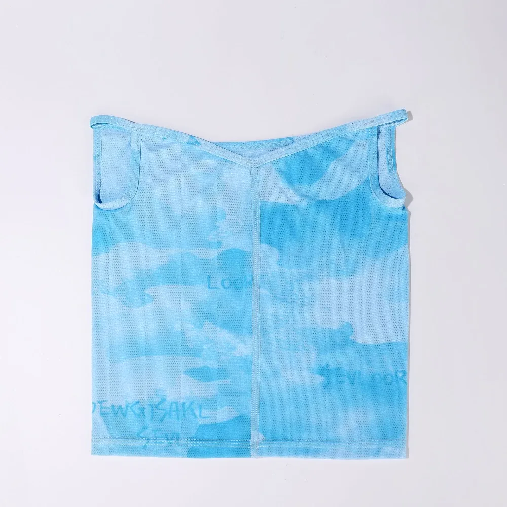 

Neck Cover Ear Hanging Sunshade Veil Face Cover Shading Breathable Sunscreen Face Mask Thin Elastic Ice Silk Face Mask Cycling
