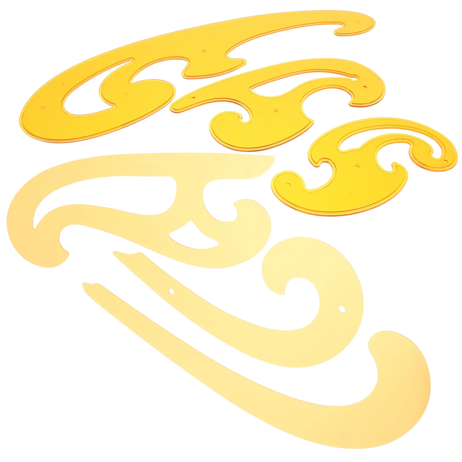 

6pcs Sewing Set Tailor Craft Tool French Curve Ruler For Pattern Making Plastic Cutting Ruler Sewing Gauge Fabric Measurement