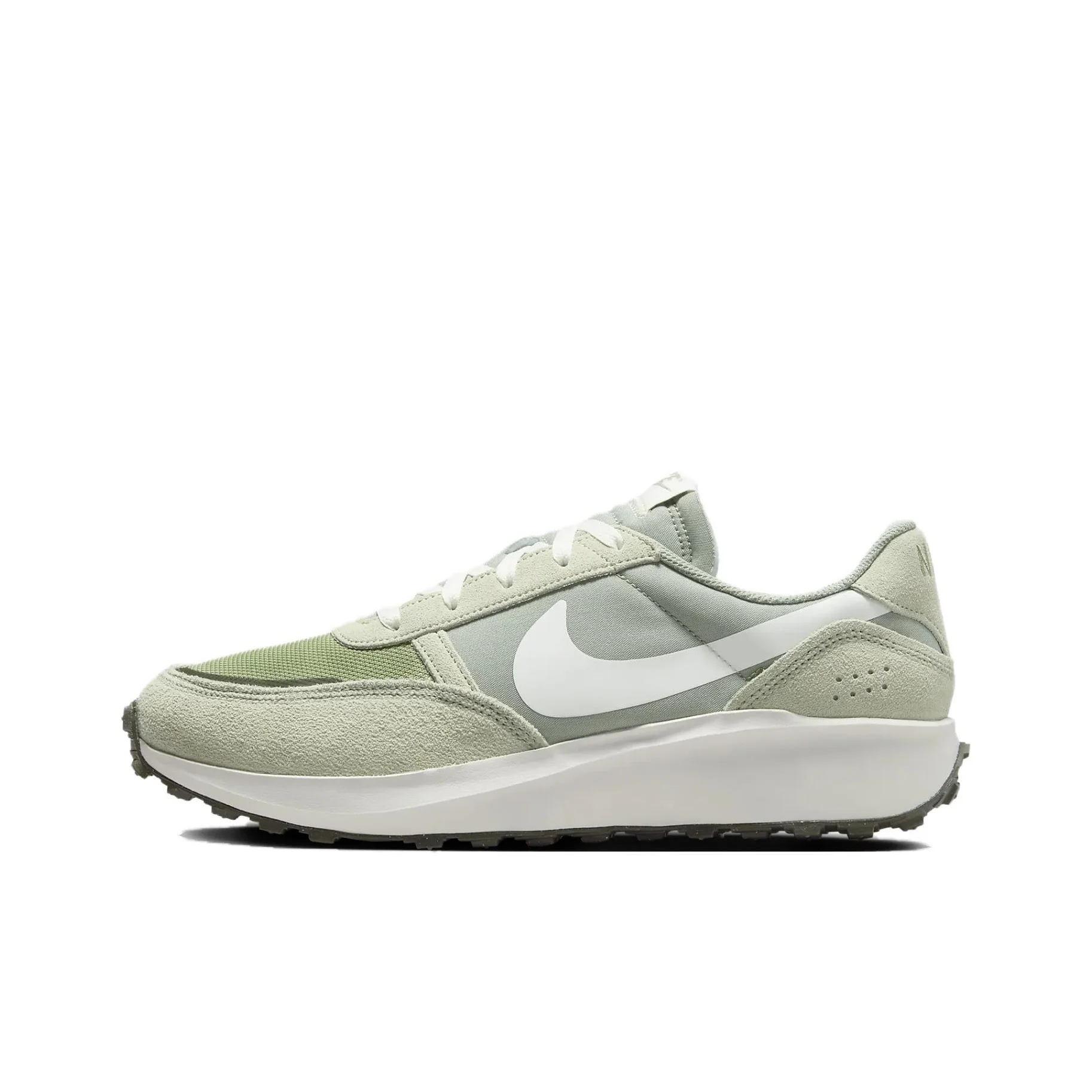 Nike Waffle Nav Casual Shoes Men's Low Top Green FJ4195-300