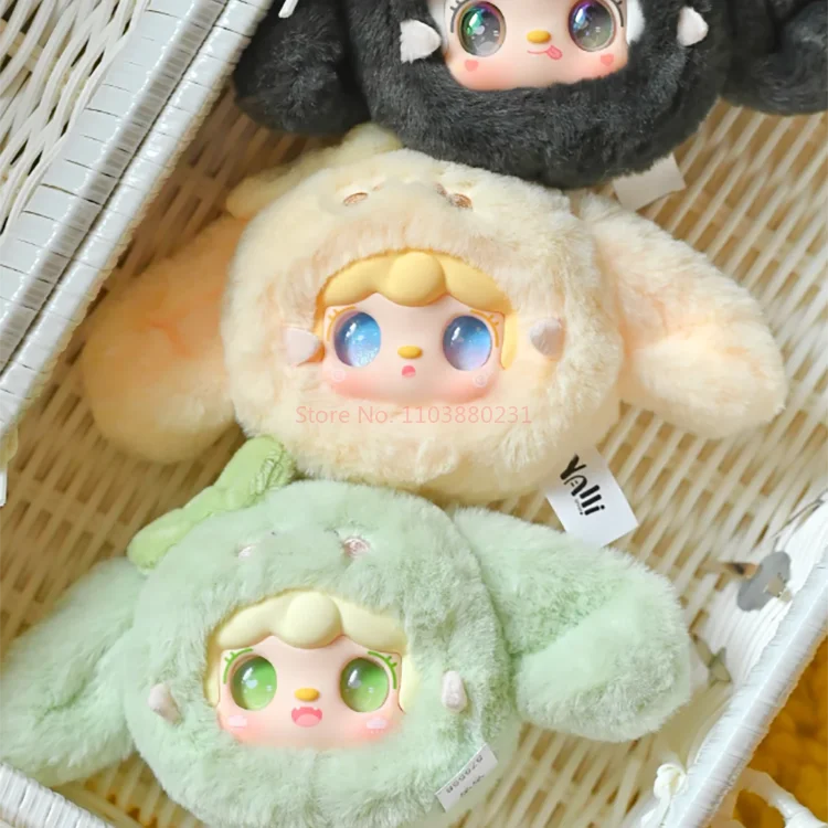 Nova yooki bonito pequeno coelho série caixa cega cerca de 10cm figura bonito brinquedo com revestimento de vinil saco pingente surpresa presente da menina