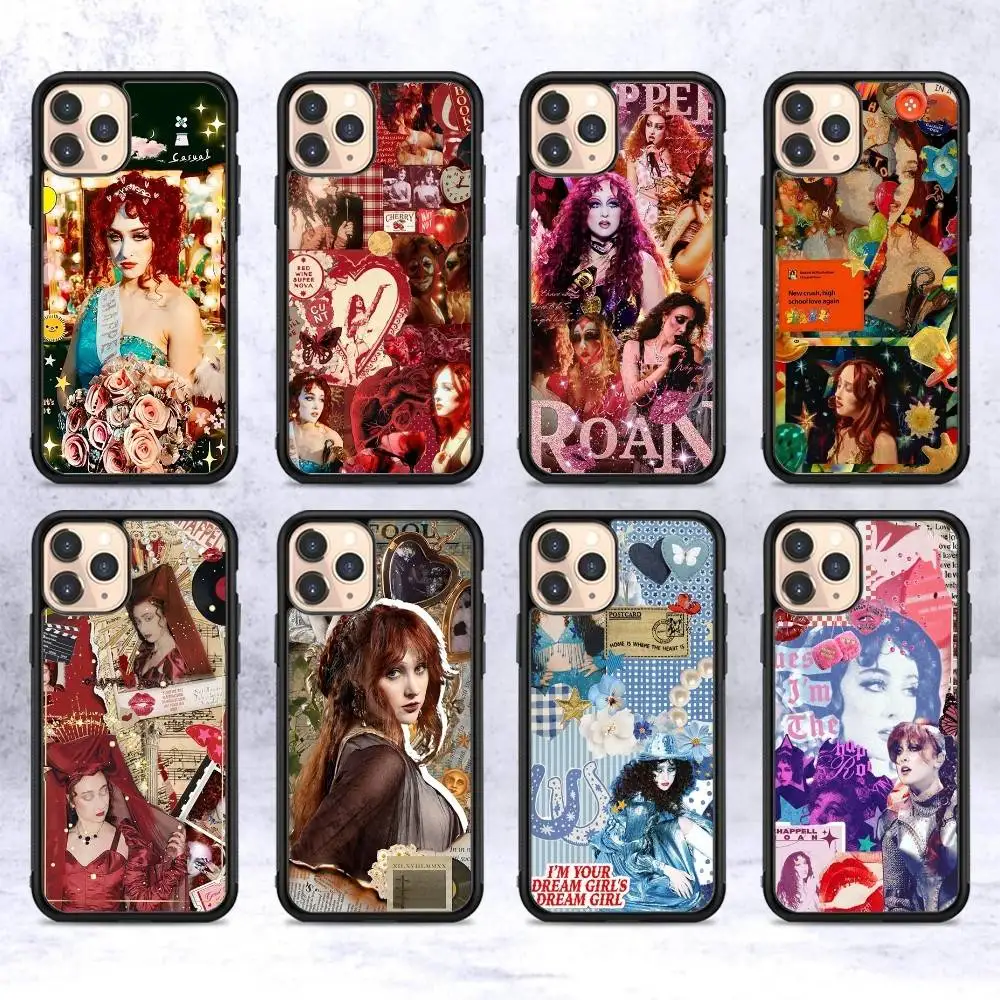 

Popular Singer C-Chappell R-Roan Phone Case For Iphone 16 15 14 13 12 11 Pro Max Plus Shockproof TPU+PC Hard Case