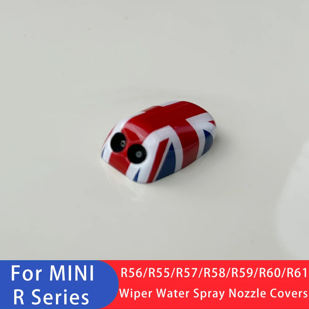 Union Jack Car Wiper Water Spray Nozzle Covers For MINI Cooper S One Countryman Clubman R60 R55 R56 R57 R58 R50 uto-Accessories