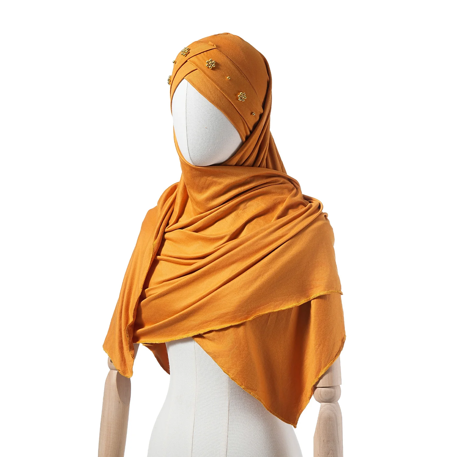 وشاح حجاب للنساء المسلمات شال قابل للتمدد سهل حجاب عادي أوشحة حجاب امرأة أفريقية عمامة رمضان