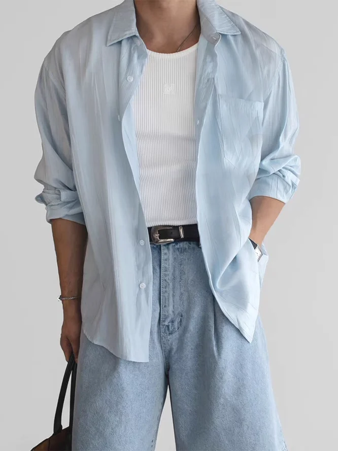 

Мужской повседневный кардиган из хлопка и льна, плиссированный, свободного кроя, с открытыми рукавами, дышащий, легкий, для осени, рабочая одежда