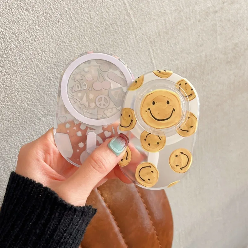 Super Sterke Magnetische Attractie Mobiele Telefoon Houder Nieuwe Schattige Cartoon Smiley Populair Model Voor Mannen En Vrouwen