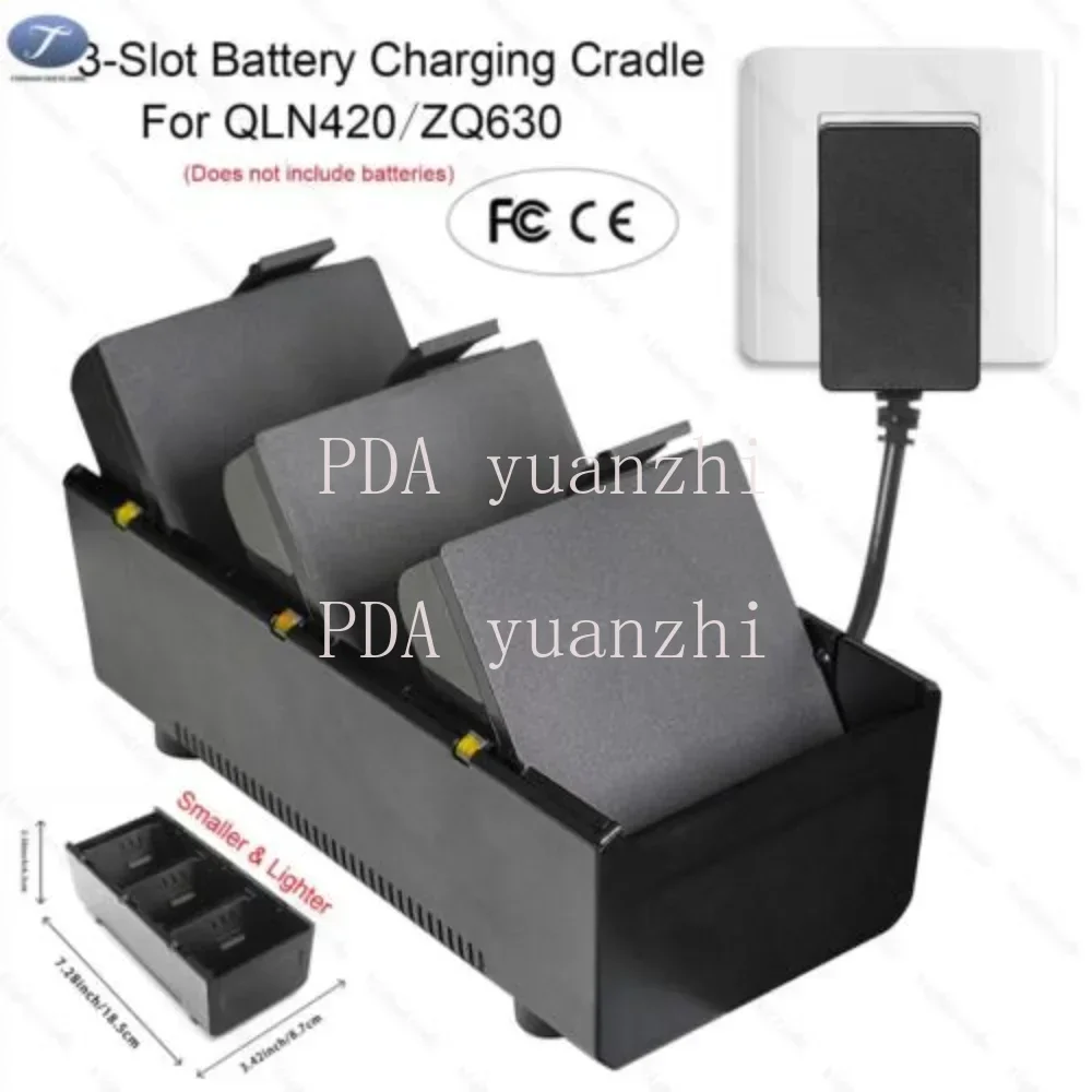 3-Slot Battery Charging Cradle for zebra QLN220 QLN320 QLN420 ZQ630 QLN620 QLN610 ZQ510 ZQ520 ZQ511 ZQ521