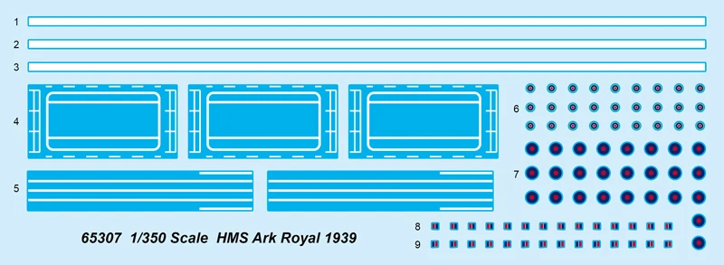 MERIT 65307 1/350 Scale HMS Ark Royal 1939 Aircraft Carrier  Plastic Toy Craft Model Building Kit