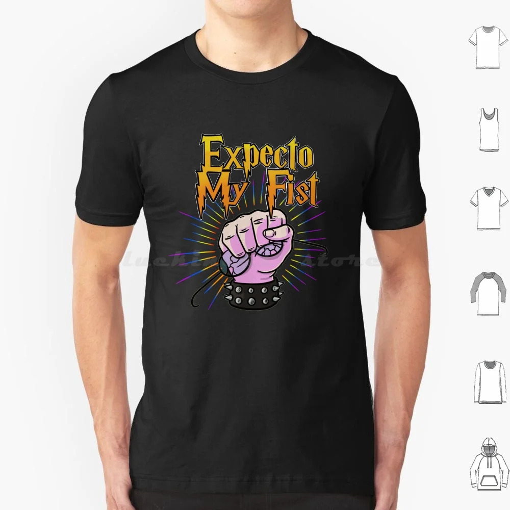 Expecto My Fist T Shirt Big Size 100% Cotton Hagrid Malfoy Dumbledore Gringotts Voldemort Expecto Nerds Books Jk Rowling Magic