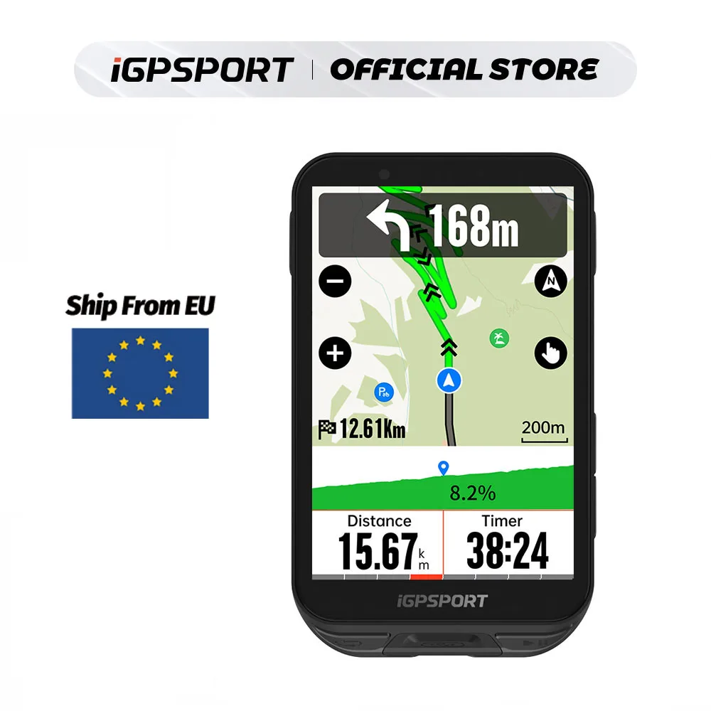 IGPSPORT iGS800 Pantalla táctil GPS Bicicleta Computadora Análisis de formación profesional Mapa de ciclismo Navio de navegación desde el almacén de Francia
