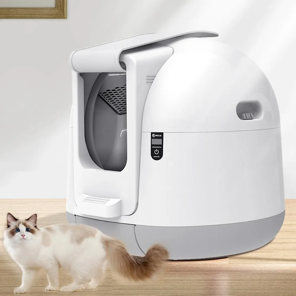 Automatic Self-cleaning Cat Litter Box Smart Toilet Trainer Cat Closed Tray Mute Sandboxes Pet Supplies Cat\'s Accessories