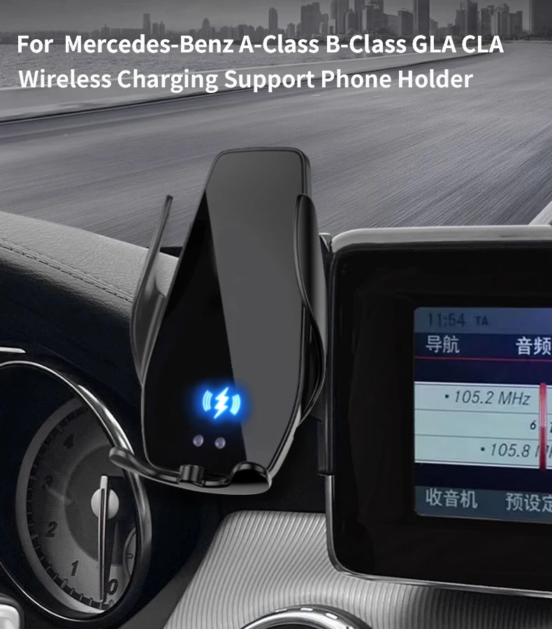 Autotelefonhalter für Mercedes-Benz W176 W242 W246 A-Klasse B-Klasse C117 X156 GLA CLA Multimedia-Bildschirm Komfort Telefonhalter – Detail 1