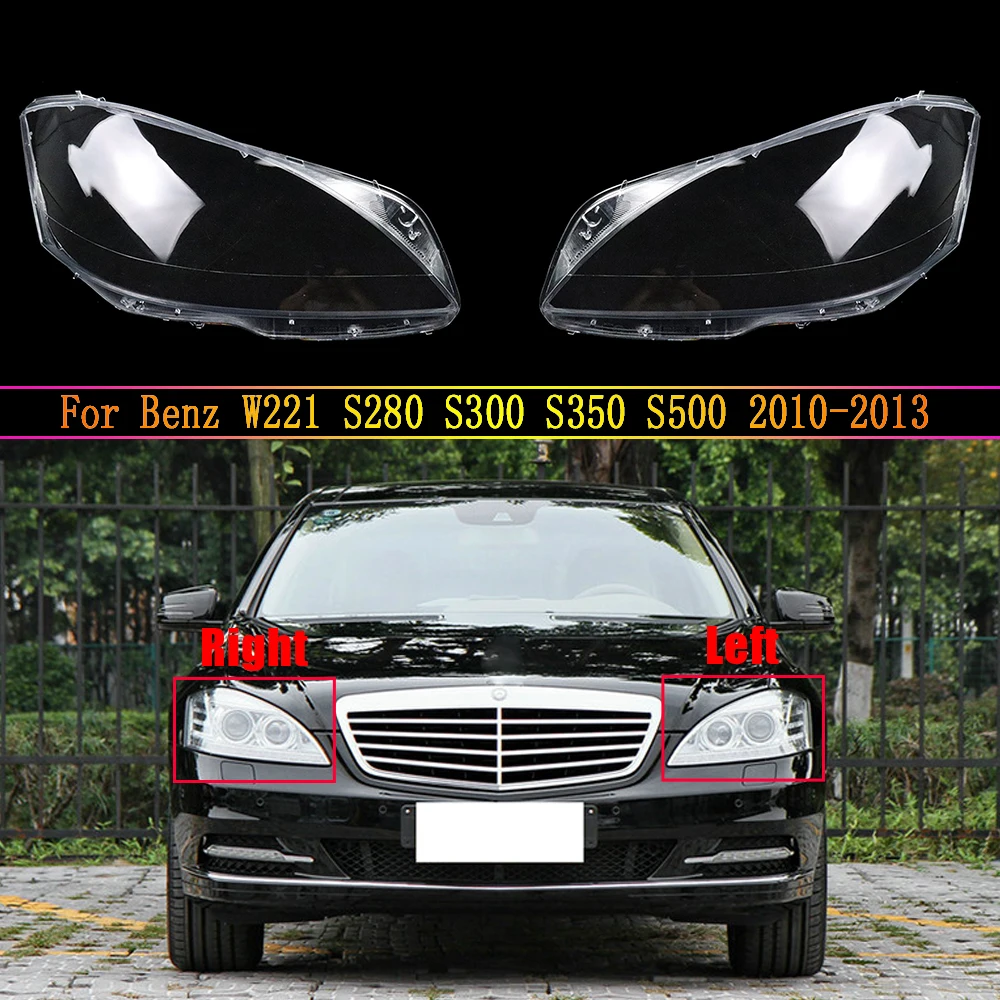 Headlight Lens For Mercedes-Benz W221 S280 S300 S350 S500 2011 2012 2013 Headlamp Cover Replacement Car Front Head Auto Shell