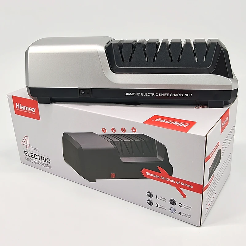 

Совершенно новая алмазная электрическая точилка для ножей, четыре шестерни, быстрая шлифовка, эффективный инструмент для работы по дереву, кухонная специальная система заточки