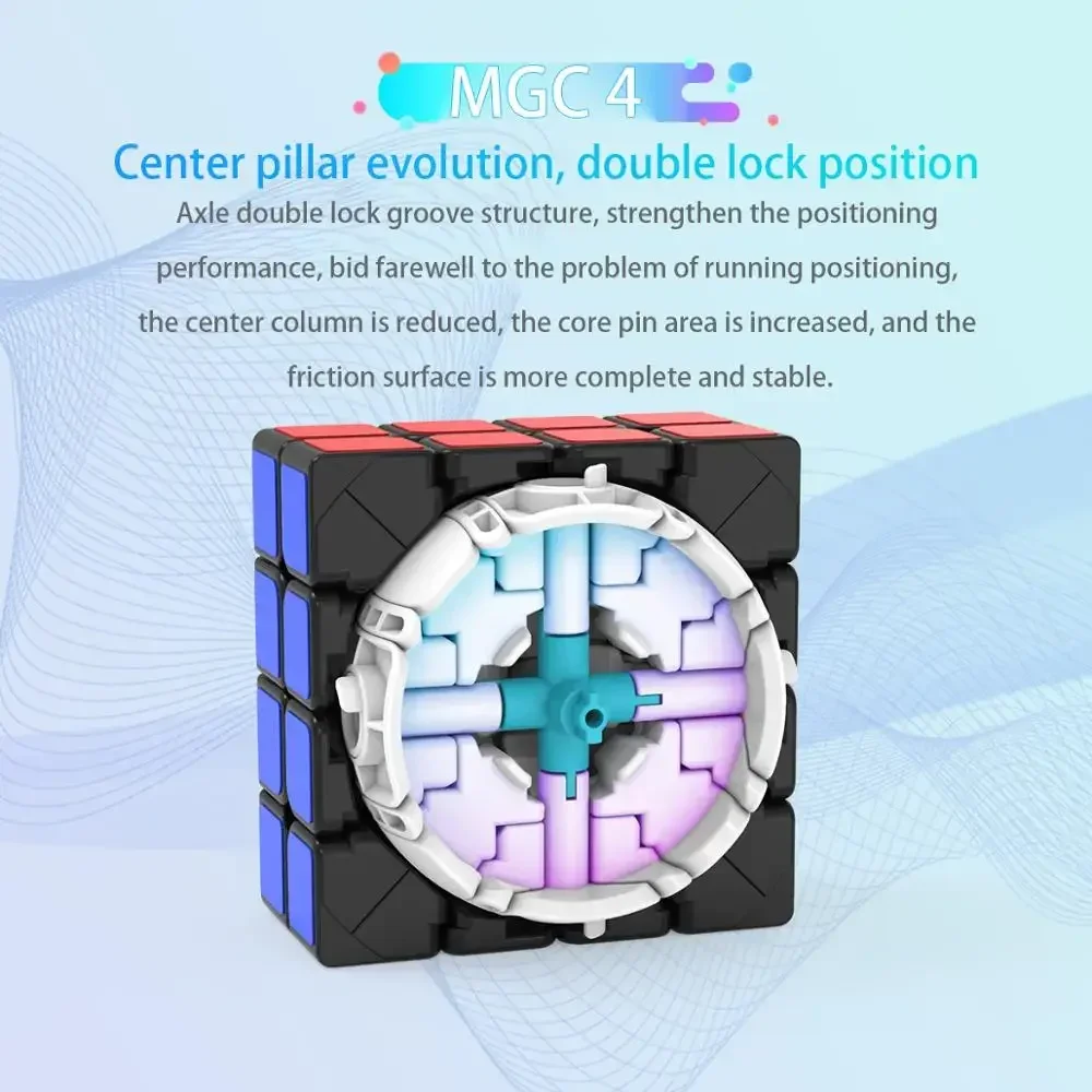 Yongjun Mgc 4 4X4X4 Magnetische Speed Magic Cube Yj Mgc 4 M 4X4 Beroep magneten Cubes Puzzel Educatief Speelgoed Voor Kinderen Gift