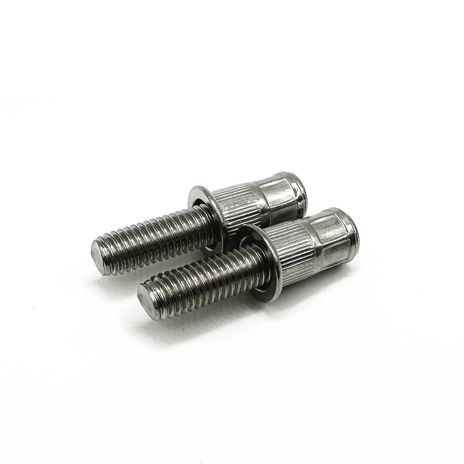 10pcs Stainless Steel Riveting Studs Flat Head Vertical Grain Riveting Screw Pull Cap Stud