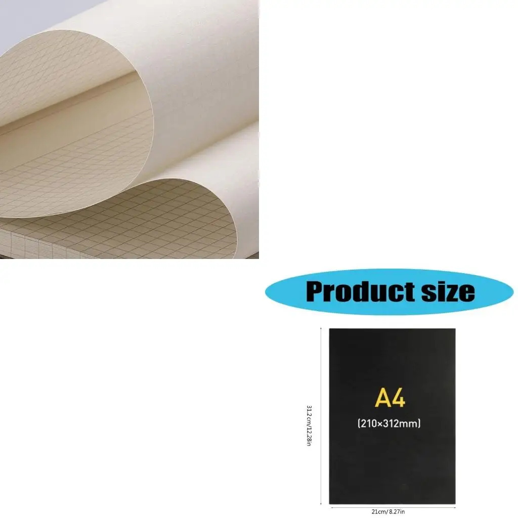 A 4 Graph Paper Pad with Cardboard Backing Quads Paper Easy-Tear Perforations Graph Notepads for School Office