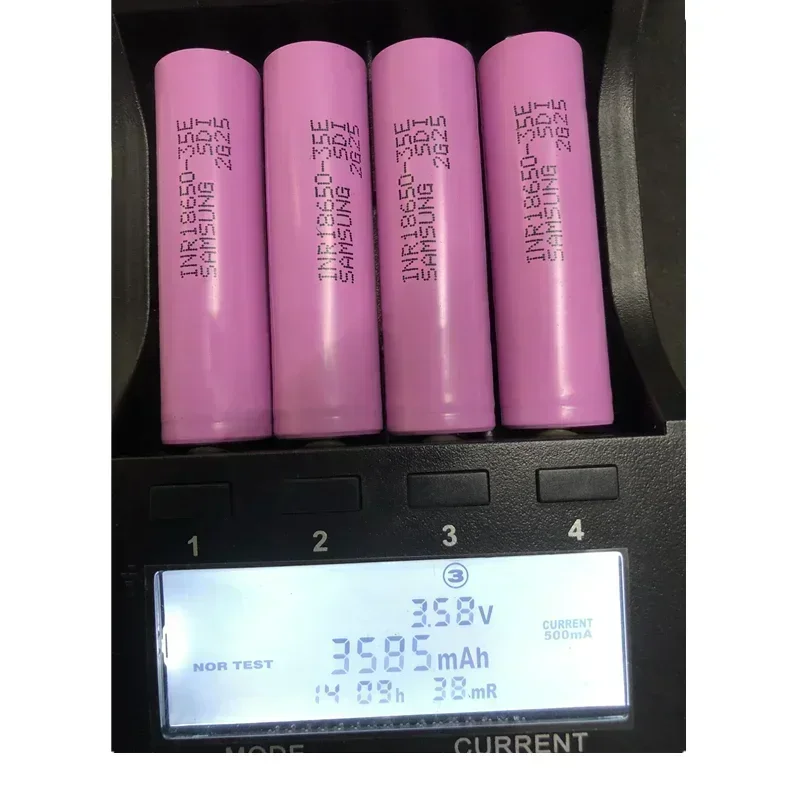 100% Original 2024New Bestselling 18650 3500Mah 25A Discharge INR18650 35E 1-100PCS 3.7V Li-Ion Oplaadbare Battery