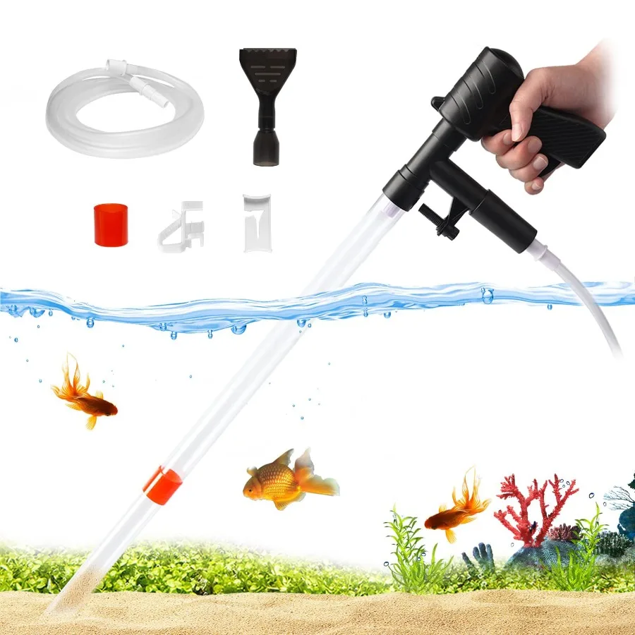 

Aquarium Gravel Cleaner Aquarium Clean Vacuum Water Change Changer Simple Fish Tank Vacuum Siphon Pump Cleaner Cleaning Brush