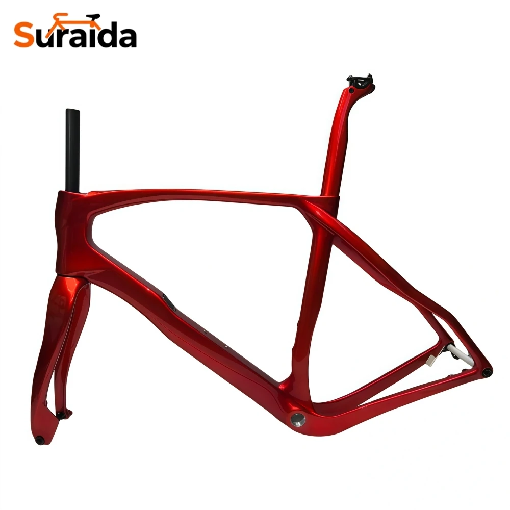 

Suraida GREVIL Aero T1100 UD Carbon Fiber Gravel Frame 700x45c Disc Brake Custom Colors Cyclecross Bicycle Part