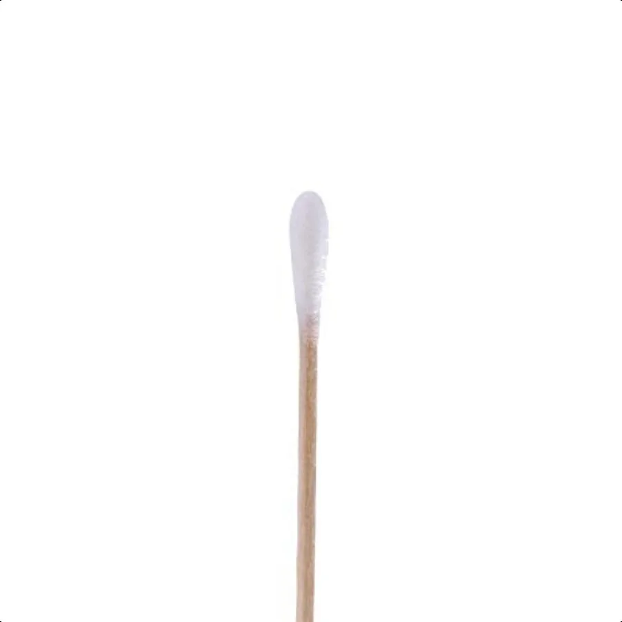 Gmark 200 pezzi Conteggio 6 tamponi di cotone Bastoncini di legno Applicatore con punta di cotone GM1091A