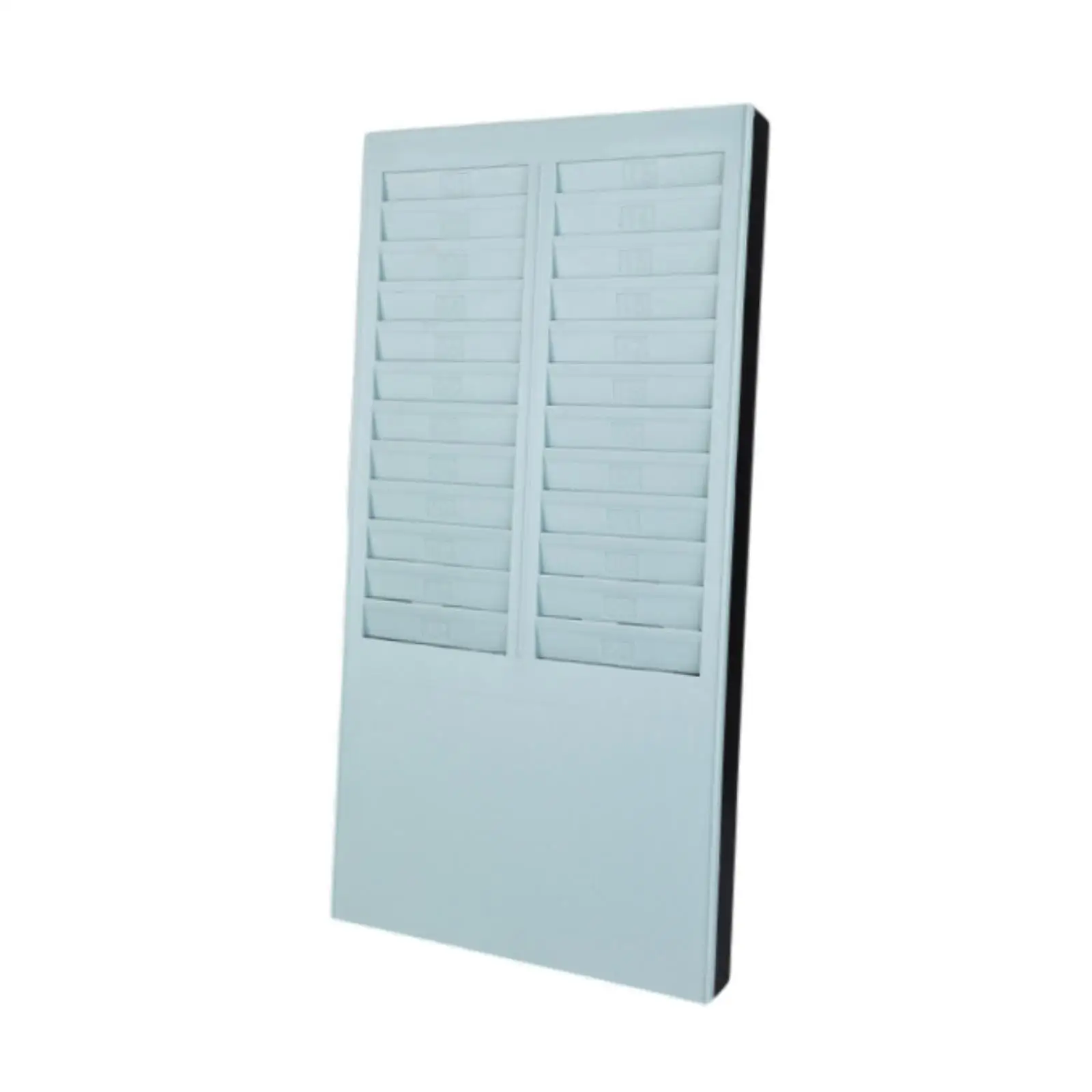 Time Card Rack Wall Mounted Time Card Holder for Indoor Outdoor