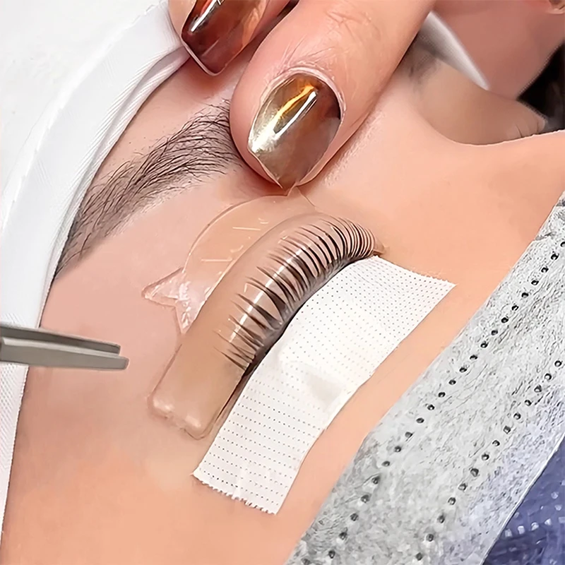 Coussinets de permanente de cils en Silicone en forme de C, 5 paires, Style chiot, tige de cils en gelée, bouclier de levage, recourbe-cils 3D, accessoires, outil de maquillage