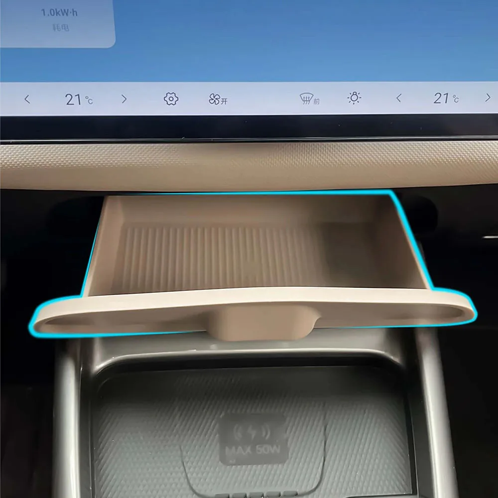 Concealed Central Storage Box For BYD Dolphin Smart Driving Edition 2025 Car Accessories Increase Storage Space TPE Material