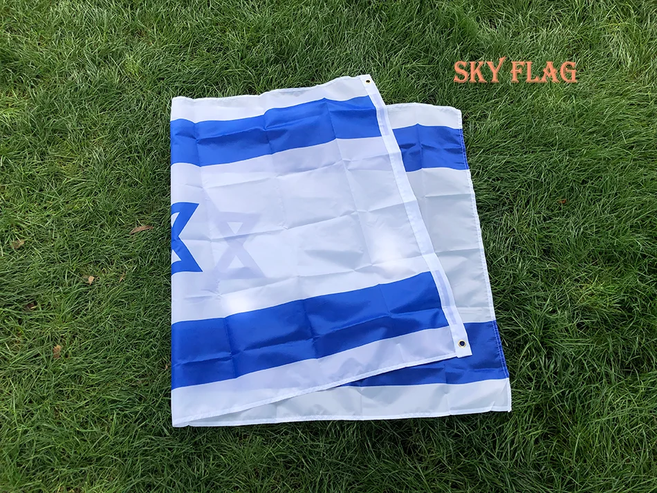 SKY FLAG Israel National Flag 60x90cm 90X150cm Hanging Polyester ISR IL Israeli National Flags Banner Home Decoration