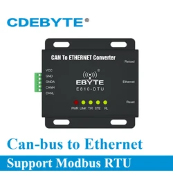 Módem inalámbrico CAN-BUS a Ethernet, interfaz RS485 CDEBYTE E810-DTU(CAN-ETH), transmisión transparente de dos vías, IoT TCP/UDP