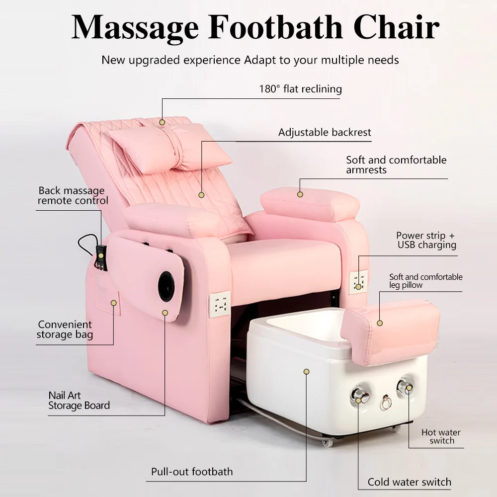 Electric massage, nail salon, sofa, foot massage, reclining chair, eyebrow tattoo, embroidery chair