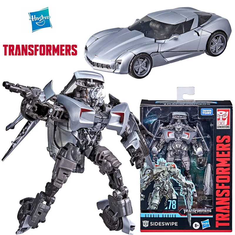 

Hasbro Transformers Studio Series SS78 Sidewipe 12 см Deluxe Class аниме оригинальная фигурка модель игрушка подарочная коллекция