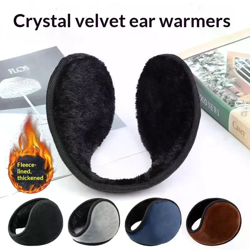Winter Unisex Warm Fur Earmuffs For Men Women Ear Muffs Thicken Warmer Ear Cover Outdoor Cycling Ski Plush Ear Protector