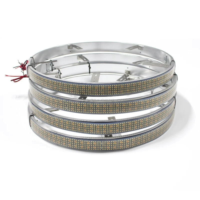 Super Density Pure White Wheel Light 5 Rows Silicone Injection for 15 