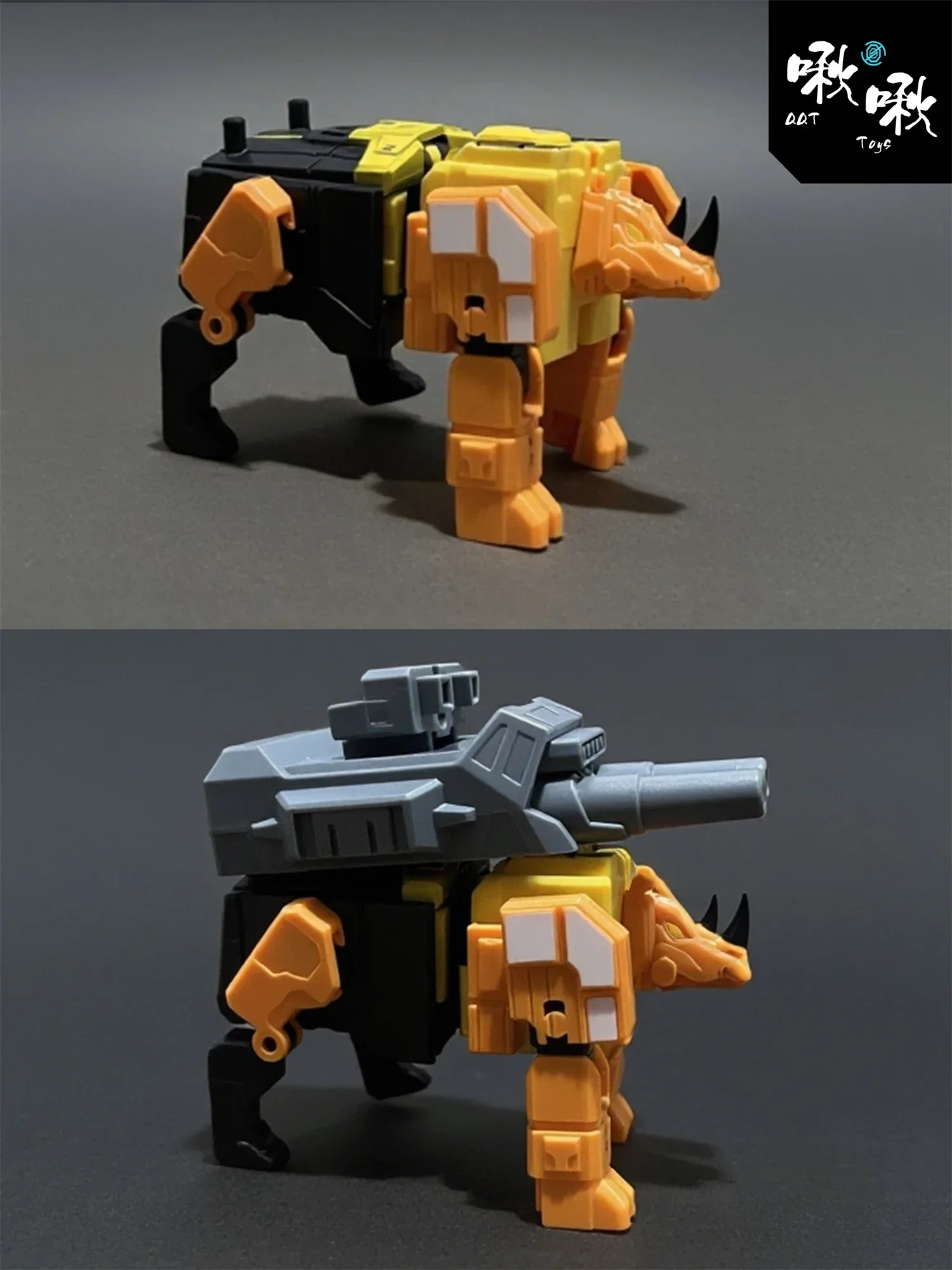 在庫あり変換-qqt-スタジオ-qqt-02-qqt02-predaking-2-ピース-セットアクションフィギュアモデルおもちゃ