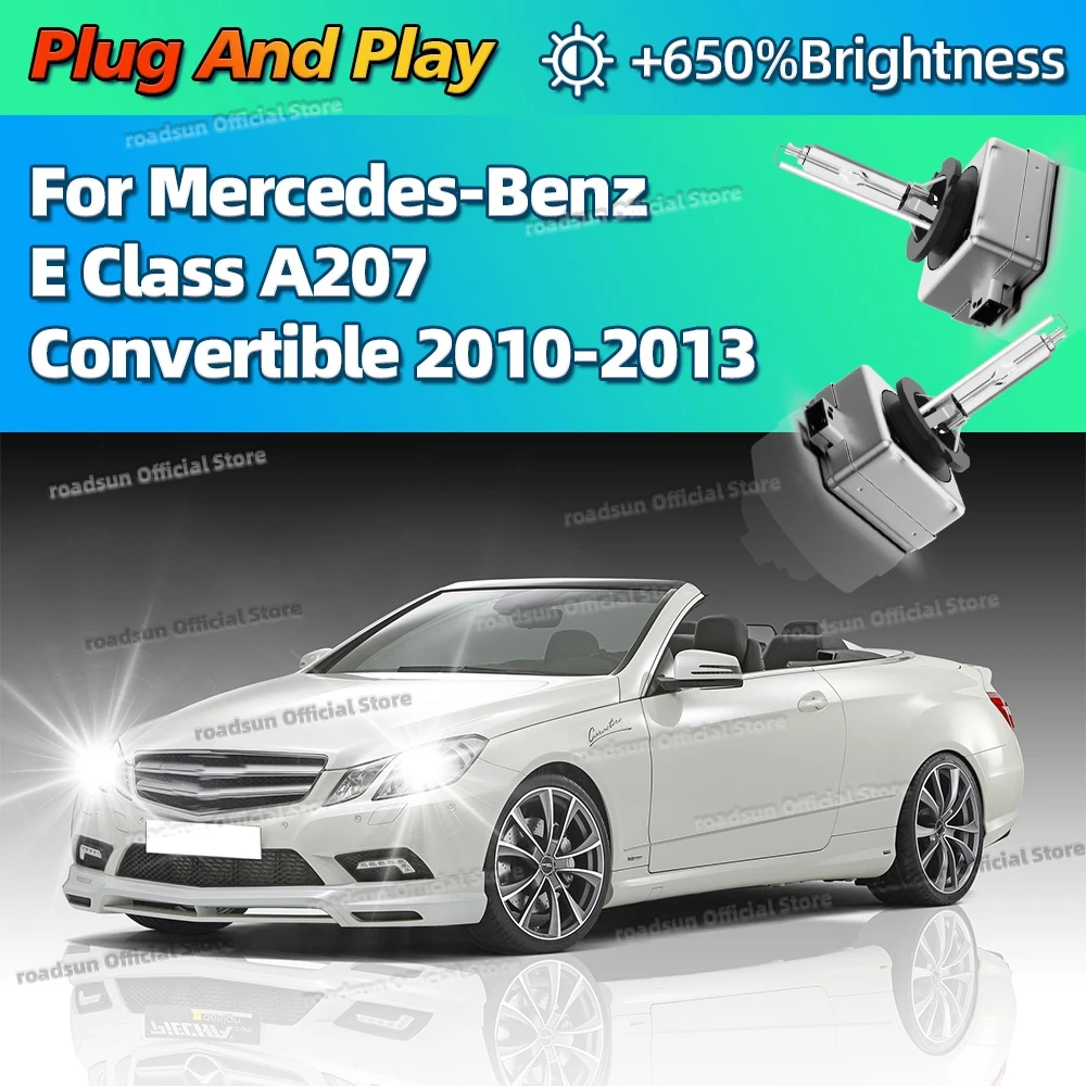 

2Pcs HID Xenon Headlight Bulb D1S 6000K Headlamp 35W For Mercedes Benz E Class A207 Convertible 2010 2011 2012 2013